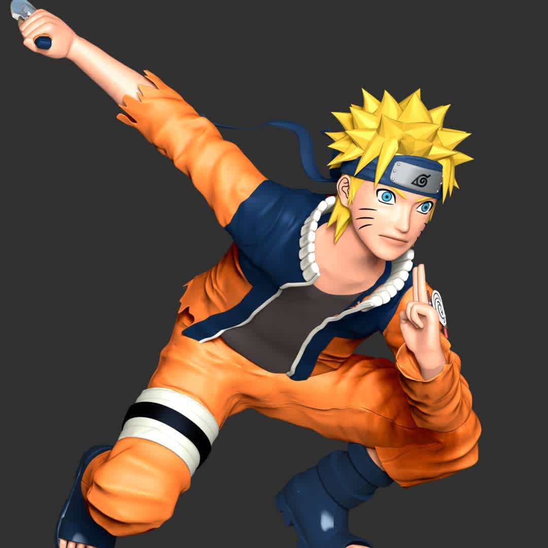 Naruto fan art - These information of model:

**- The height of current model is 20 cm and you can free to scale it.**

**- Format files: STL, OBJ to supporting 3D printing.**

Please don't hesitate to contact me if you have any issues question. - The best files for 3D printing in the world. Stl models divided into parts to facilitate 3D printing. All kinds of characters, decoration, cosplay, prosthetics, pieces. Quality in 3D printing. Affordable 3D models. Low cost. Collective purchases of 3D files.