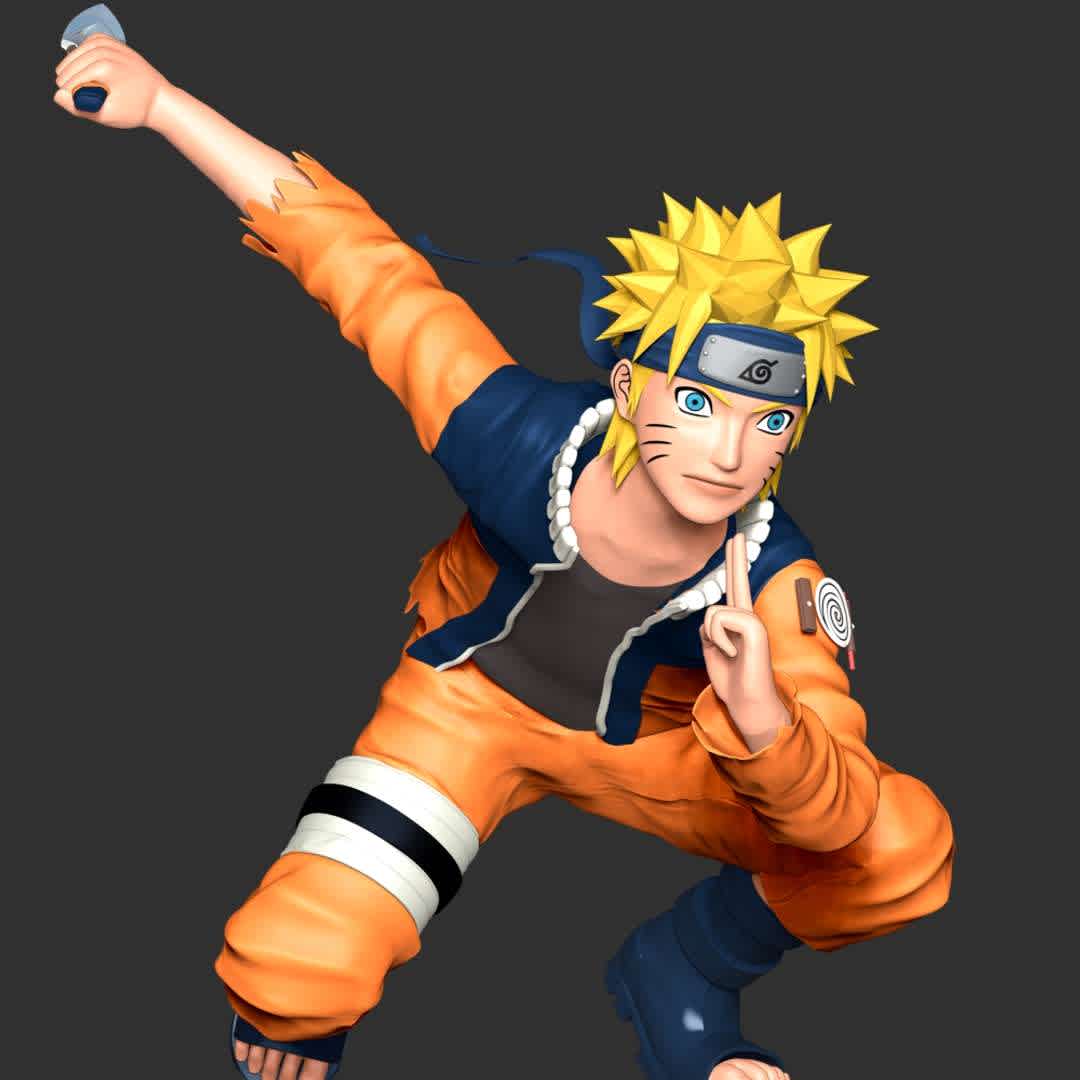 Naruto fan art - These information of model:

**- The height of current model is 20 cm and you can free to scale it.**

**- Format files: STL, OBJ to supporting 3D printing.**

Please don't hesitate to contact me if you have any issues question. - The best files for 3D printing in the world. Stl models divided into parts to facilitate 3D printing. All kinds of characters, decoration, cosplay, prosthetics, pieces. Quality in 3D printing. Affordable 3D models. Low cost. Collective purchases of 3D files.