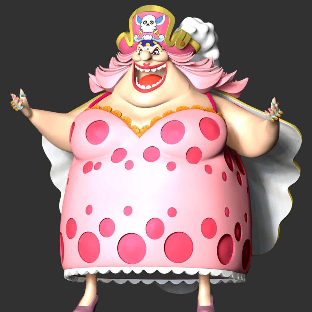 One Piece - Big Mom - **The model ready for 3D printing.**

These informations of model:

**- The height of current model is 20 cm and you can free to scale it.**

**- Format files: STL, OBJ to supporting 3D printing.**
 - The best files for 3D printing in the world. Stl models divided into parts to facilitate 3D printing. All kinds of characters, decoration, cosplay, prosthetics, pieces. Quality in 3D printing. Affordable 3D models. Low cost. Collective purchases of 3D files.