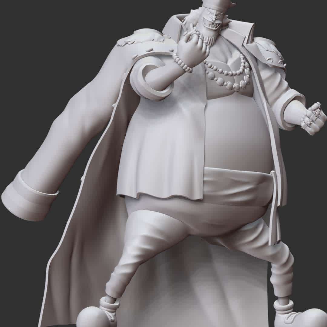 One Piece - Blackbeard - Marshall D. Teach - These information of model:

**- The height of current model is 30 cm and you can free to scale it.**

**- Format files: STL, OBJ to supporting 3D printing.**

Please don't hesitate to contact me if you have any issues question. - Los mejores archivos para impresión 3D del mundo. Modelos Stl divididos en partes para facilitar la impresión 3D. Todo tipo de personajes, decoración, cosplay, prótesis, piezas. Calidad en impresión 3D. Modelos 3D asequibles. Bajo costo. Compras colectivas de archivos 3D.