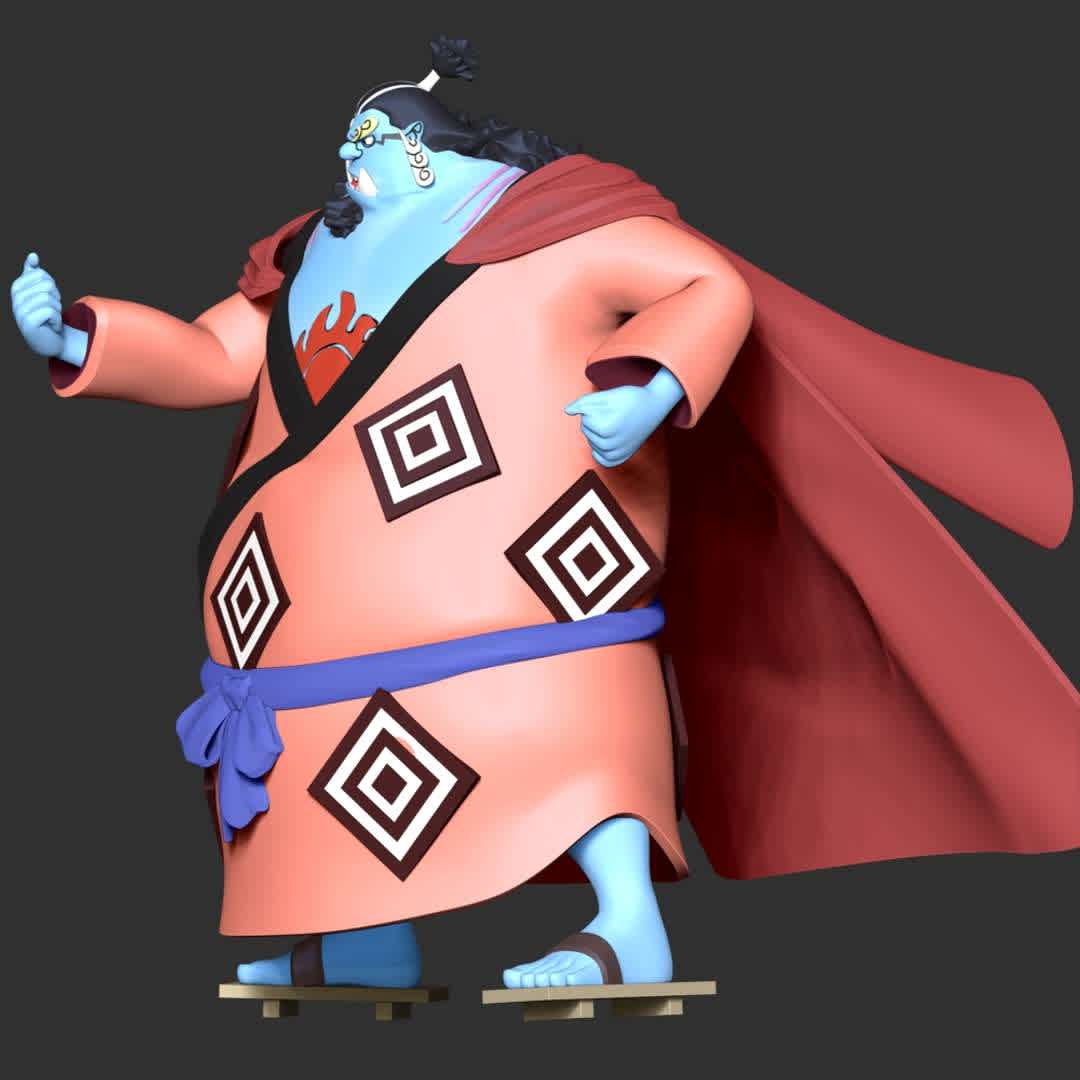 One Piece - Jinbei - These information of model:

**- The height of current model is 30 cm and you can free to scale it.**

**- Format files: STL, OBJ to supporting 3D printing.**

Please don't hesitate to contact me if you have any issues question.
 - The best files for 3D printing in the world. Stl models divided into parts to facilitate 3D printing. All kinds of characters, decoration, cosplay, prosthetics, pieces. Quality in 3D printing. Affordable 3D models. Low cost. Collective purchases of 3D files.