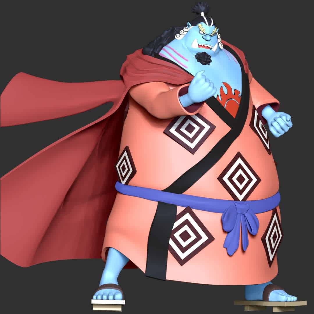 One Piece - Jinbei - These information of model:

**- The height of current model is 30 cm and you can free to scale it.**

**- Format files: STL, OBJ to supporting 3D printing.**

Please don't hesitate to contact me if you have any issues question.
 - Os melhores arquivos para impressão 3D do mundo. Modelos stl divididos em partes para facilitar a impressão 3D. Todos os tipos de personagens, decoração, cosplay, próteses, peças. Qualidade na impressão 3D. Modelos 3D com preço acessível. Baixo custo. Compras coletivas de arquivos 3D.