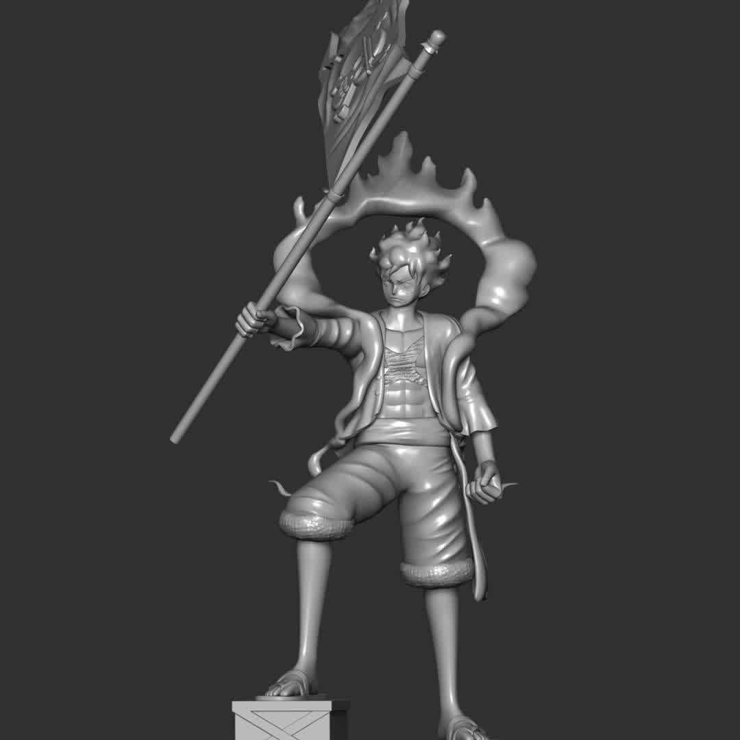 One Piece - Luffy Gear 5 - 
**The model ready for 3D printing.**

These information of model:

**- The height of current model is 20 cm and you can free to scale it.**

**- Format files: STL, OBJ to supporting 3D printing.**

Please don't hesitate to contact me if you have any issues question. - Os melhores arquivos para impressão 3D do mundo. Modelos stl divididos em partes para facilitar a impressão 3D. Todos os tipos de personagens, decoração, cosplay, próteses, peças. Qualidade na impressão 3D. Modelos 3D com preço acessível. Baixo custo. Compras coletivas de arquivos 3D.