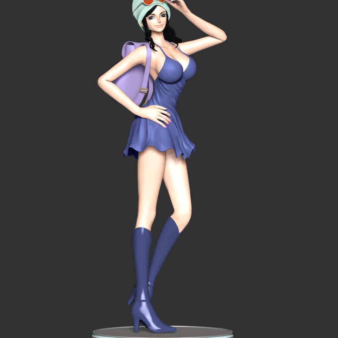 One Piece - Nico Robin - These information of model:

**- The height of current model is 30 cm and you can free to scale it.**

**- Format files: STL, OBJ to supporting 3D printing.**

Please don't hesitate to contact me if you have any issues question. - Os melhores arquivos para impressão 3D do mundo. Modelos stl divididos em partes para facilitar a impressão 3D. Todos os tipos de personagens, decoração, cosplay, próteses, peças. Qualidade na impressão 3D. Modelos 3D com preço acessível. Baixo custo. Compras coletivas de arquivos 3D.