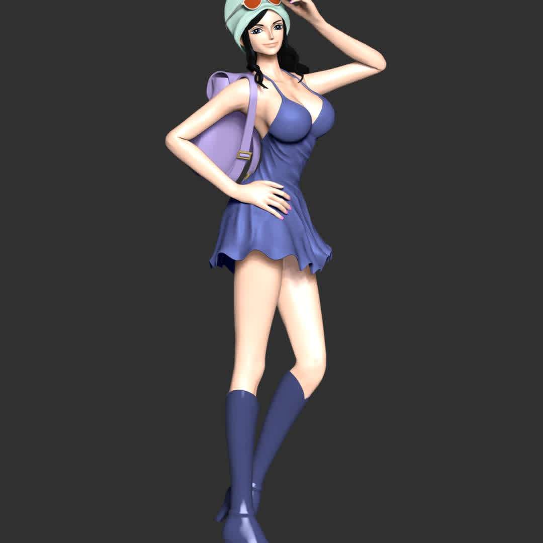 One Piece - Nico Robin - These information of model:

**- The height of current model is 30 cm and you can free to scale it.**

**- Format files: STL, OBJ to supporting 3D printing.**

Please don't hesitate to contact me if you have any issues question. - The best files for 3D printing in the world. Stl models divided into parts to facilitate 3D printing. All kinds of characters, decoration, cosplay, prosthetics, pieces. Quality in 3D printing. Affordable 3D models. Low cost. Collective purchases of 3D files.