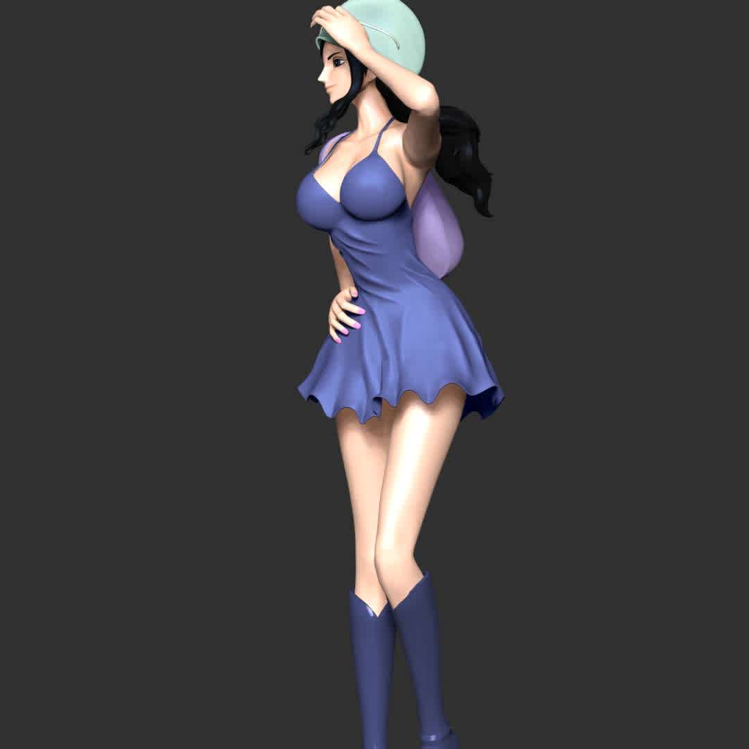 One Piece - Nico Robin - These information of model:

**- The height of current model is 30 cm and you can free to scale it.**

**- Format files: STL, OBJ to supporting 3D printing.**

Please don't hesitate to contact me if you have any issues question. - The best files for 3D printing in the world. Stl models divided into parts to facilitate 3D printing. All kinds of characters, decoration, cosplay, prosthetics, pieces. Quality in 3D printing. Affordable 3D models. Low cost. Collective purchases of 3D files.