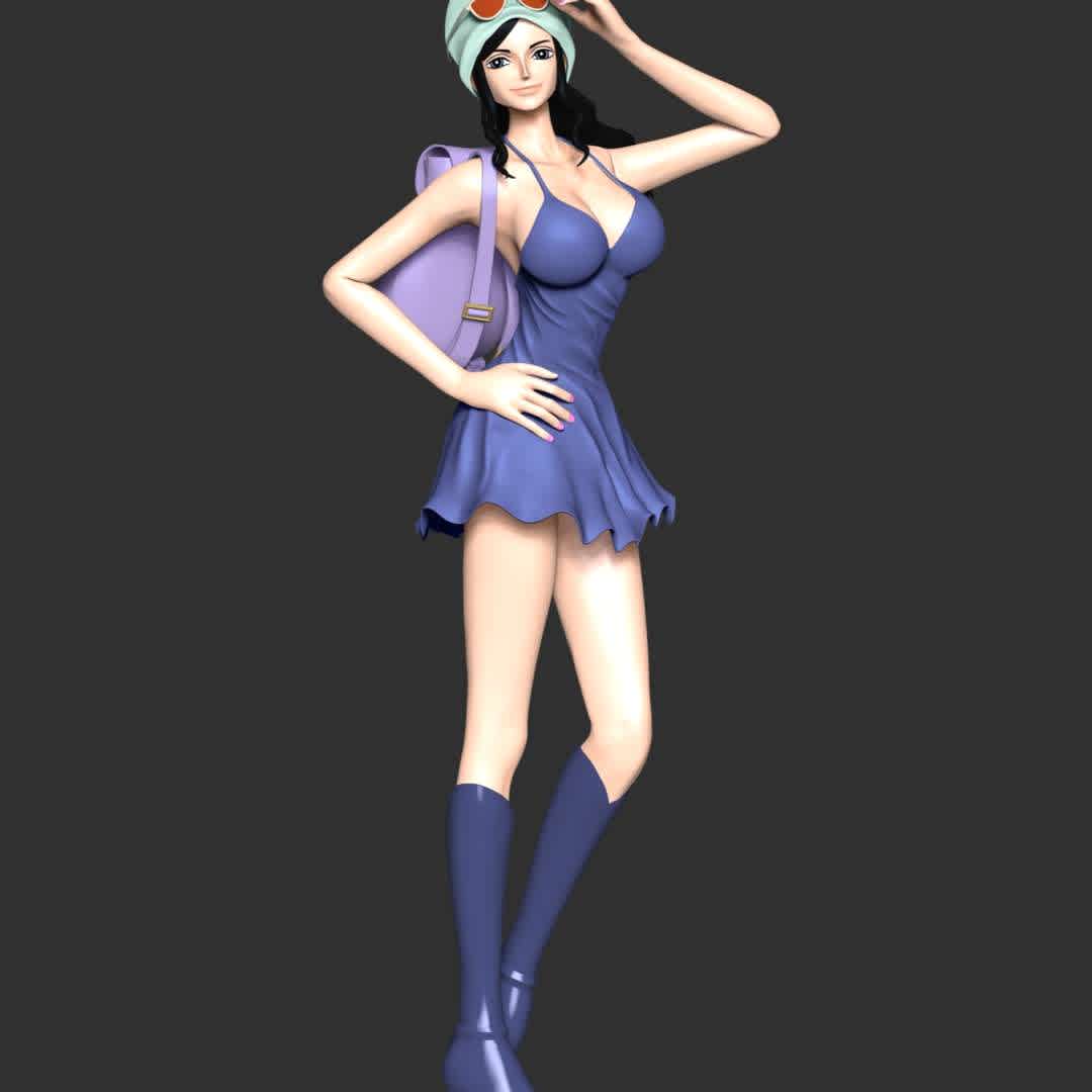 One Piece - Nico Robin - These information of model:

**- The height of current model is 30 cm and you can free to scale it.**

**- Format files: STL, OBJ to supporting 3D printing.**

Please don't hesitate to contact me if you have any issues question. - The best files for 3D printing in the world. Stl models divided into parts to facilitate 3D printing. All kinds of characters, decoration, cosplay, prosthetics, pieces. Quality in 3D printing. Affordable 3D models. Low cost. Collective purchases of 3D files.