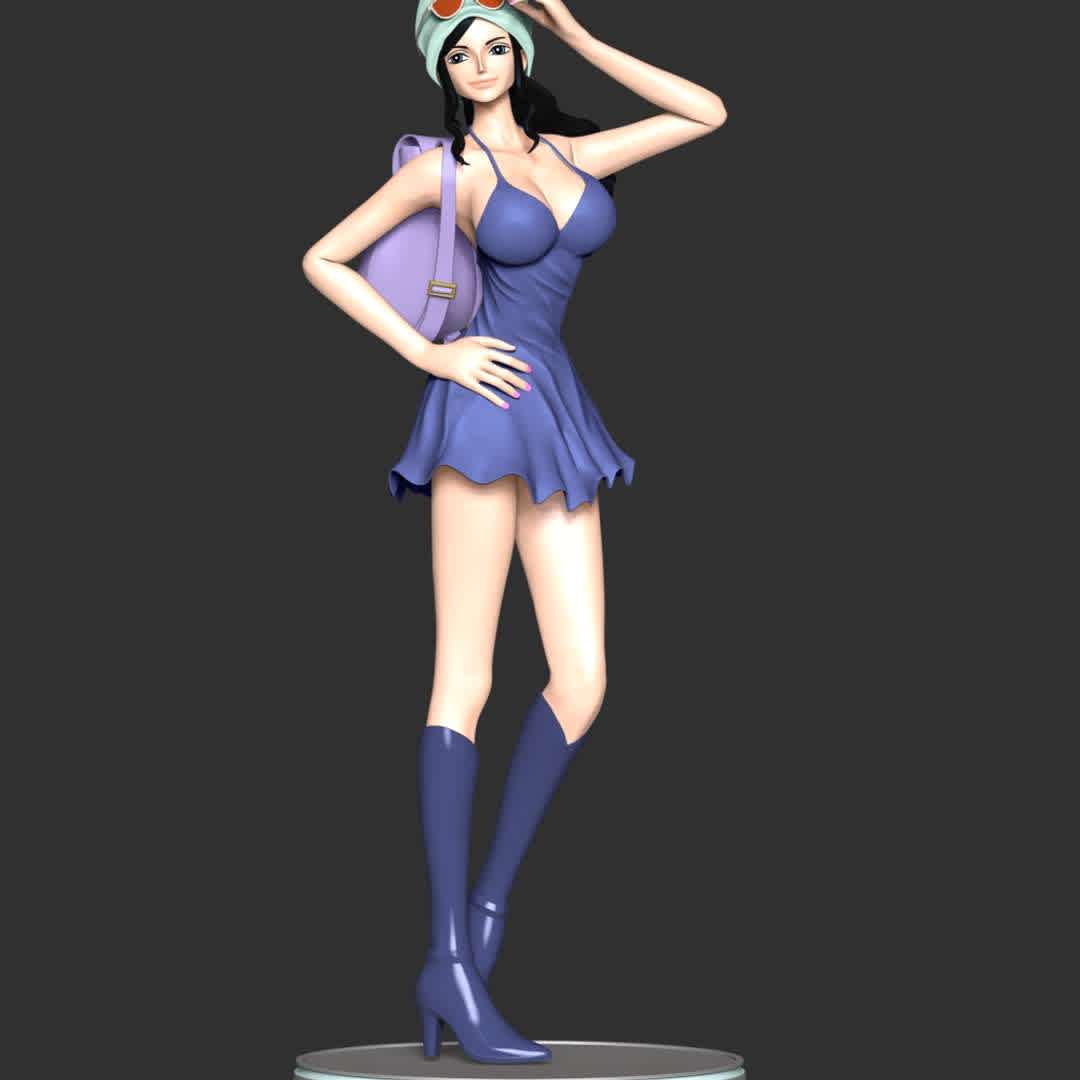 One Piece - Nico Robin - These information of model:

**- The height of current model is 30 cm and you can free to scale it.**

**- Format files: STL, OBJ to supporting 3D printing.**

Please don't hesitate to contact me if you have any issues question. - The best files for 3D printing in the world. Stl models divided into parts to facilitate 3D printing. All kinds of characters, decoration, cosplay, prosthetics, pieces. Quality in 3D printing. Affordable 3D models. Low cost. Collective purchases of 3D files.