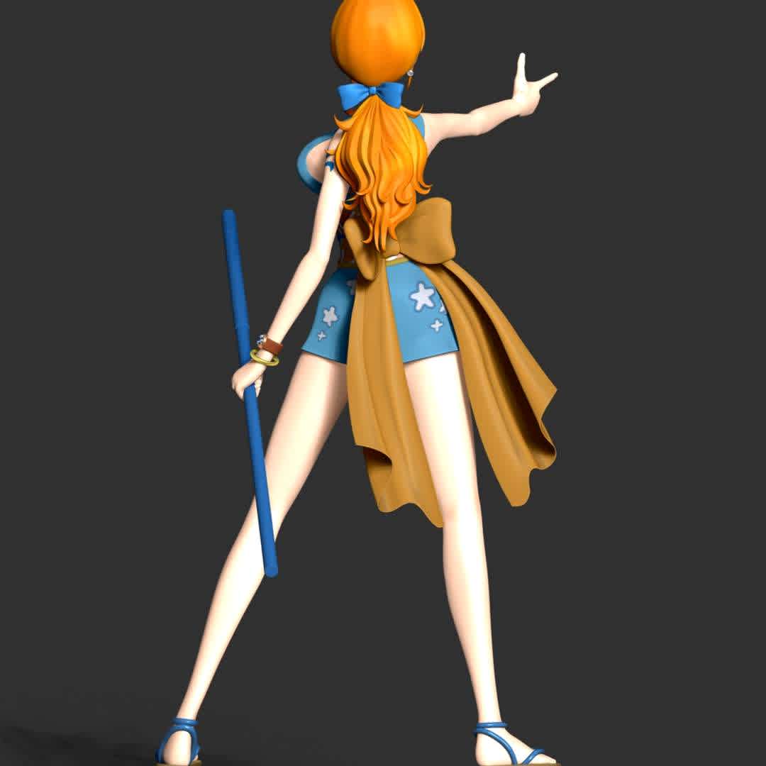 One Piece - Onami - **These information basic of this model:**

- The model ready for 3D printing.
- The model current size is 20cm height, but you are free to scale it.
- Files format: STL, OBJ (included 5 separated files is ready for 3D printing).
- Also includes Zbrush original file (ZTL) for you to customize as you like.

Hope you like her. 
If you have any questions please don't hesitate to contact me. 
I will respond you ASAP. - The best files for 3D printing in the world. Stl models divided into parts to facilitate 3D printing. All kinds of characters, decoration, cosplay, prosthetics, pieces. Quality in 3D printing. Affordable 3D models. Low cost. Collective purchases of 3D files.