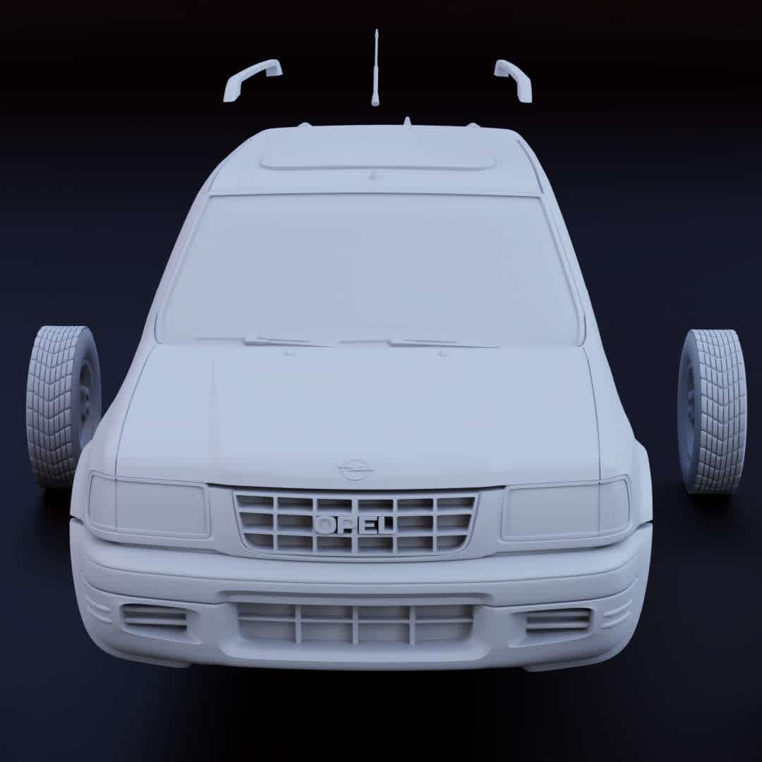 Opel Frontera stl 3 versions for 3d printing - The model has 3 versions

V1: Only the wheels are separated

V2: Wheels, mirrors, top grilles, antenna and rear part are separated to stick on the car

V3: Wheels, mirrors, top grilles, antenna and rear part are separated to fit into the car's fittings


- There are 18 files for 3D printing


*If you cannot extract the file using Winrar extract the .rar file using 7zip* - The best files for 3D printing in the world. Stl models divided into parts to facilitate 3D printing. All kinds of characters, decoration, cosplay, prosthetics, pieces. Quality in 3D printing. Affordable 3D models. Low cost. Collective purchases of 3D files.