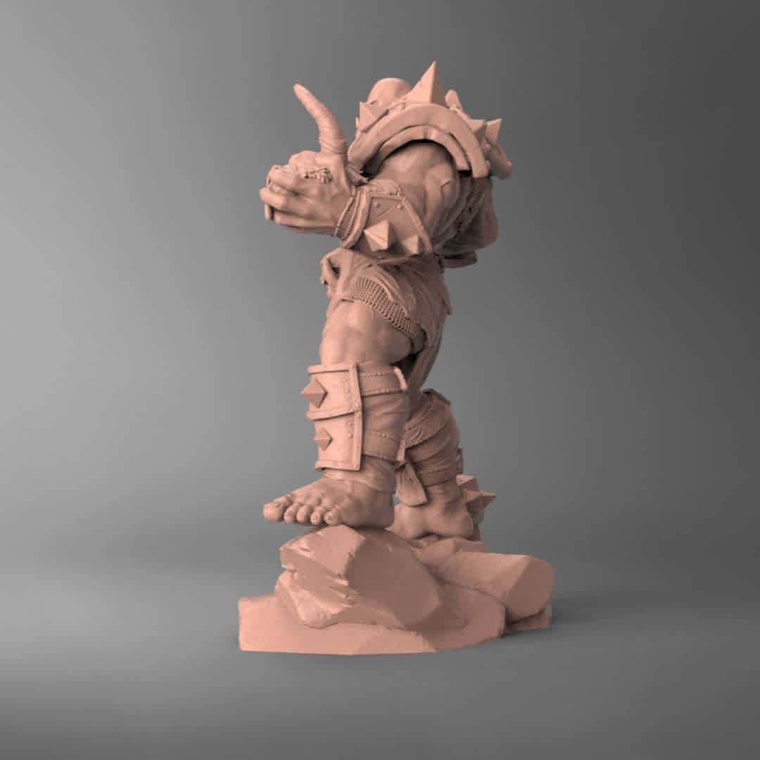 Orc Roghar - Sculpture - Sculpture for 3d printing, suitable for resin and filament printers, 1/6th scale size, great for collectors and players of the RPG universe. - Los mejores archivos para impresión 3D del mundo. Modelos Stl divididos en partes para facilitar la impresión 3D. Todo tipo de personajes, decoración, cosplay, prótesis, piezas. Calidad en impresión 3D. Modelos 3D asequibles. Bajo costo. Compras colectivas de archivos 3D.