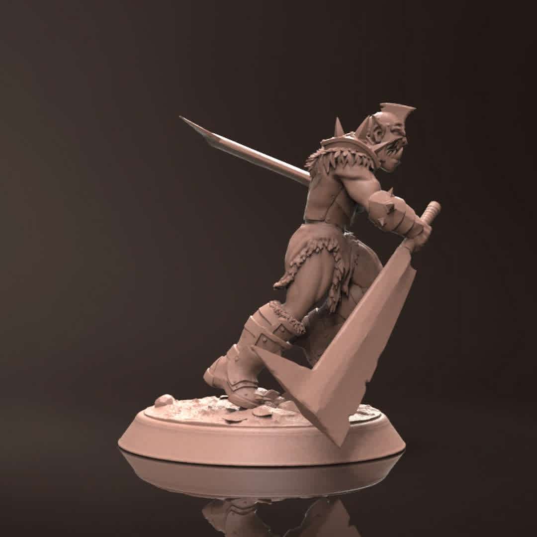 Orc Zodrun - Miniature - Miniature for 3d printing, suitable for resin and filament printers, 45mm pre-supported, great for collectors and players of the RPG universe. - The best files for 3D printing in the world. Stl models divided into parts to facilitate 3D printing. All kinds of characters, decoration, cosplay, prosthetics, pieces. Quality in 3D printing. Affordable 3D models. Low cost. Collective purchases of 3D files.