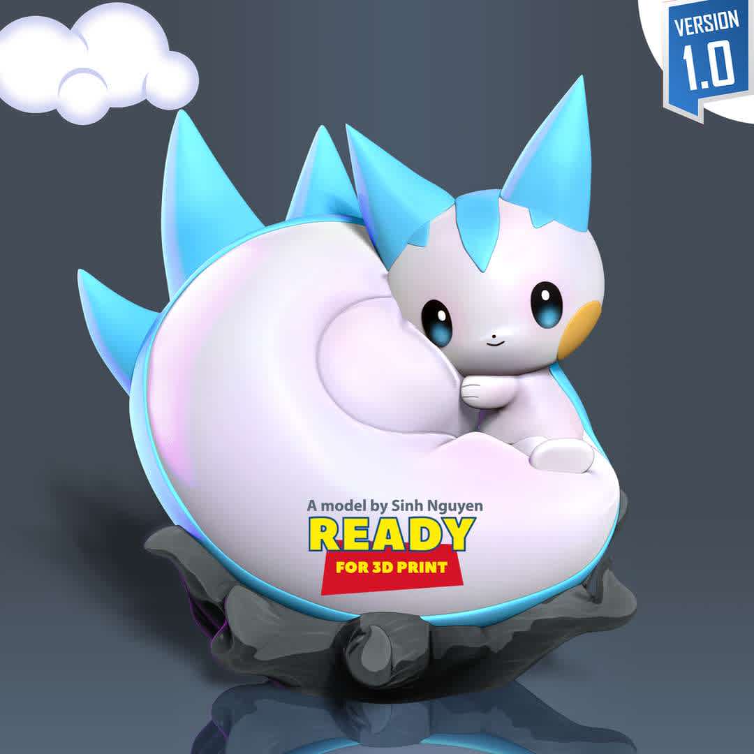 Pachirisu - Pokemon Fanart - Pachirisu is an Electric-type Pokémon introduced in Generation IV.

Basic parameters:

- STL, OBJ format for 3D printing with 02 discrete objects
- ZTL format for Zbrush (version 2019.1.2 or later)
- Model height: 15cm
- Version 1.0 - Polygons: 691646 & Vertices: 493784

Model ready for 3D printing.

Please vote positively for me if you find this model useful. - Os melhores arquivos para impressão 3D do mundo. Modelos stl divididos em partes para facilitar a impressão 3D. Todos os tipos de personagens, decoração, cosplay, próteses, peças. Qualidade na impressão 3D. Modelos 3D com preço acessível. Baixo custo. Compras coletivas de arquivos 3D.