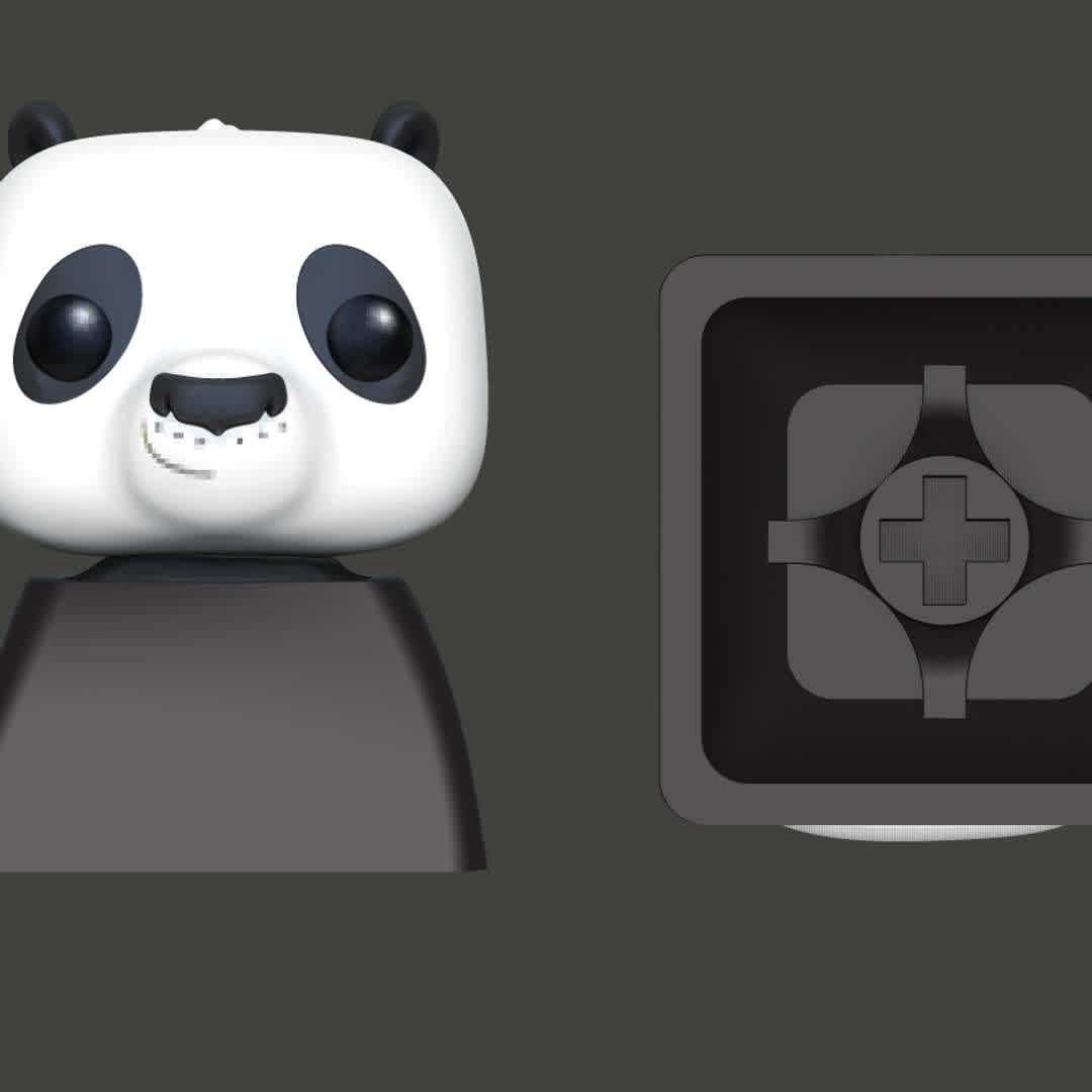 Panda Keycap - Panda Head KeyCap For Keyboard
The model size: X 22.8 × Y 20.9 × Z 17.2 mm

When you download this model, you will own:
 
- STL, OBJ file with 01 file  is ready for 3D printing.
- Zbrush original files (ZTL) for you to customize as you like.

This is version 1.0 of this model.

Thanks for viewing! 

Hope you like it. - The best files for 3D printing in the world. Stl models divided into parts to facilitate 3D printing. All kinds of characters, decoration, cosplay, prosthetics, pieces. Quality in 3D printing. Affordable 3D models. Low cost. Collective purchases of 3D files.