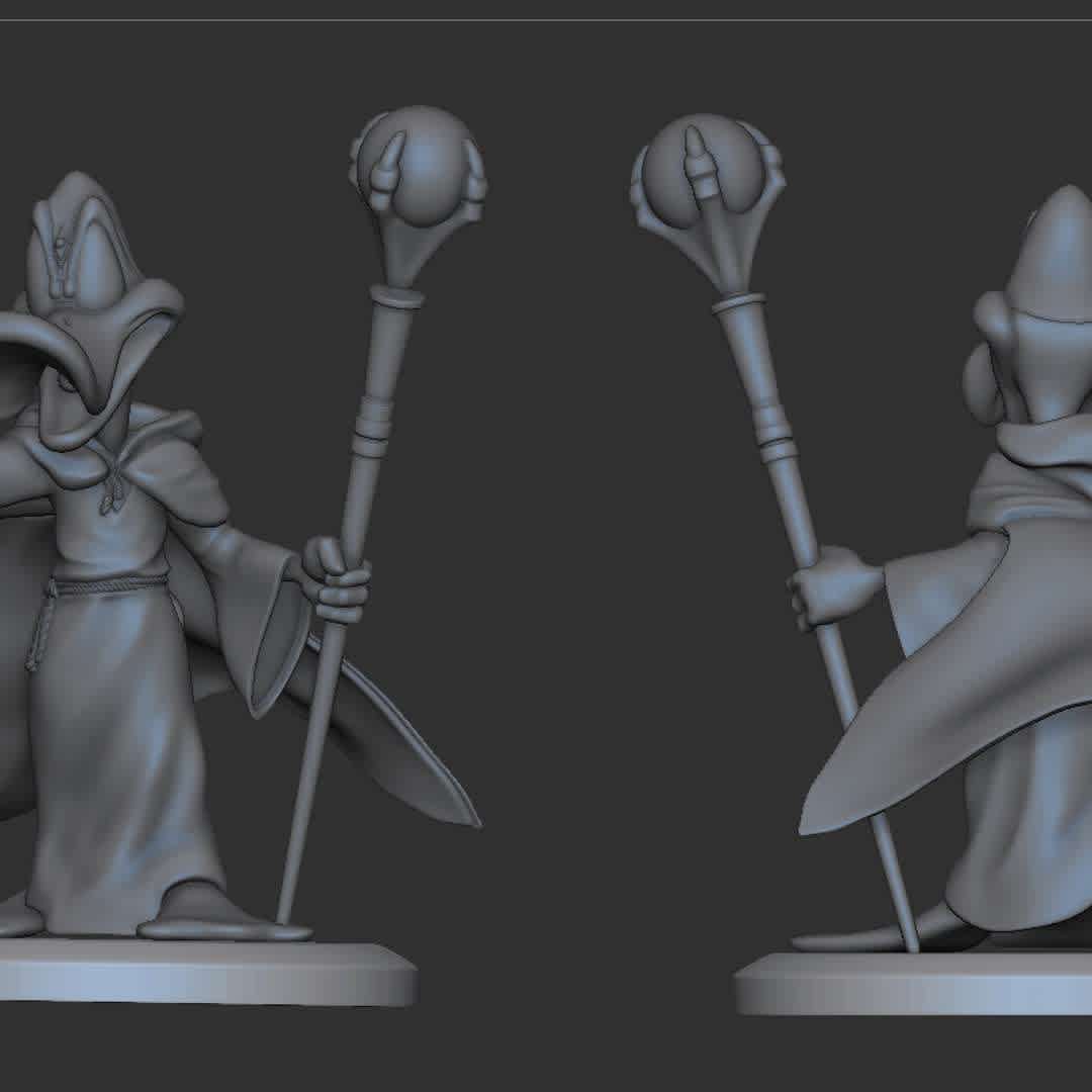 Patolino - O Mago - Daffy Duck the Great Wizard

Daffy Duck The Great Wizard, animated series. 15cm (150mm) statue for 3d printing in STL, OBJ and FBX formats. Partitioned model with pins for better fitting after printing.
Model divided into 6 parts and a 150mm box to help re-scale the model if you want to enlarge or reduce. the 15cm (150mm) refers to the body only. - The best files for 3D printing in the world. Stl models divided into parts to facilitate 3D printing. All kinds of characters, decoration, cosplay, prosthetics, pieces. Quality in 3D printing. Affordable 3D models. Low cost. Collective purchases of 3D files.