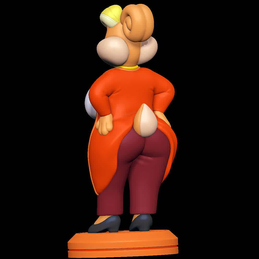 Patricia Bunny - The Looney Tunes Show - Character from The Looney Tunes Show
 - The best files for 3D printing in the world. Stl models divided into parts to facilitate 3D printing. All kinds of characters, decoration, cosplay, prosthetics, pieces. Quality in 3D printing. Affordable 3D models. Low cost. Collective purchases of 3D files.