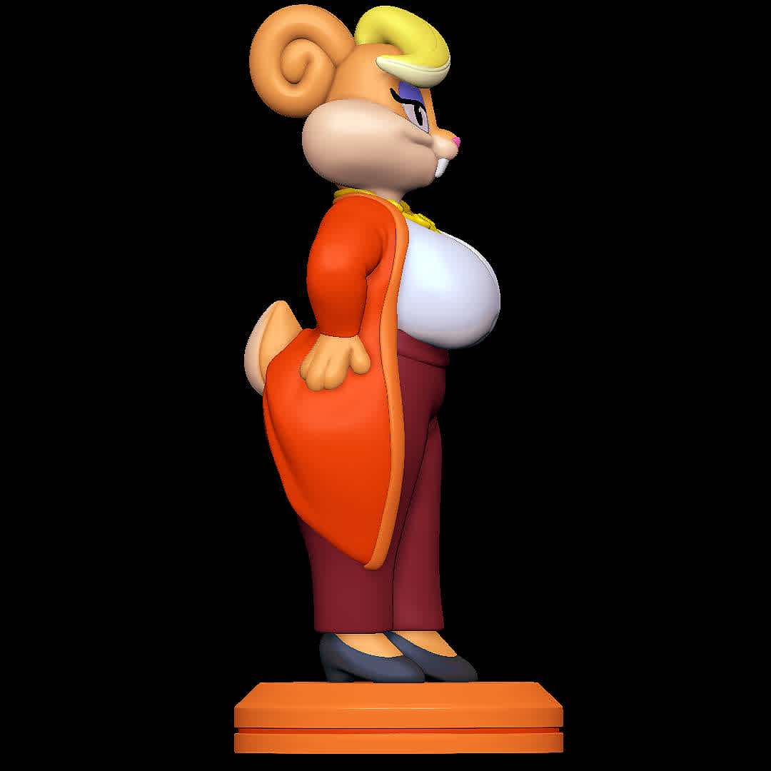 Patricia Bunny - The Looney Tunes Show - Character from The Looney Tunes Show
 - The best files for 3D printing in the world. Stl models divided into parts to facilitate 3D printing. All kinds of characters, decoration, cosplay, prosthetics, pieces. Quality in 3D printing. Affordable 3D models. Low cost. Collective purchases of 3D files.