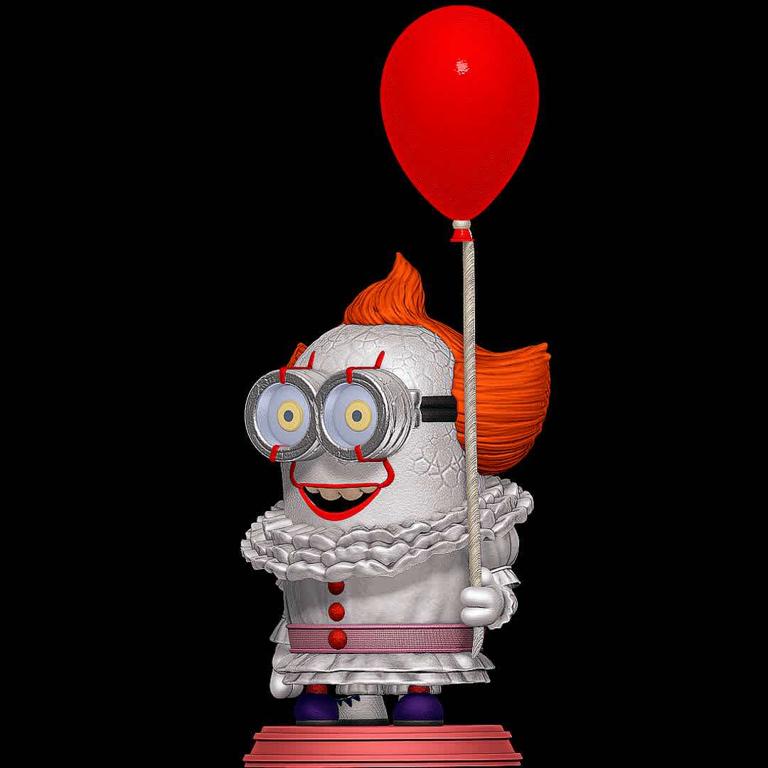 Pennywise Minion - More spook than Pennywise itsel.
 - The best files for 3D printing in the world. Stl models divided into parts to facilitate 3D printing. All kinds of characters, decoration, cosplay, prosthetics, pieces. Quality in 3D printing. Affordable 3D models. Low cost. Collective purchases of 3D files.