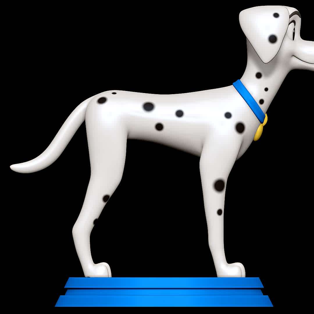 Perdita - 101 Dalmatians - Character from the Disney movie 101 Dalmatians
 - The best files for 3D printing in the world. Stl models divided into parts to facilitate 3D printing. All kinds of characters, decoration, cosplay, prosthetics, pieces. Quality in 3D printing. Affordable 3D models. Low cost. Collective purchases of 3D files.