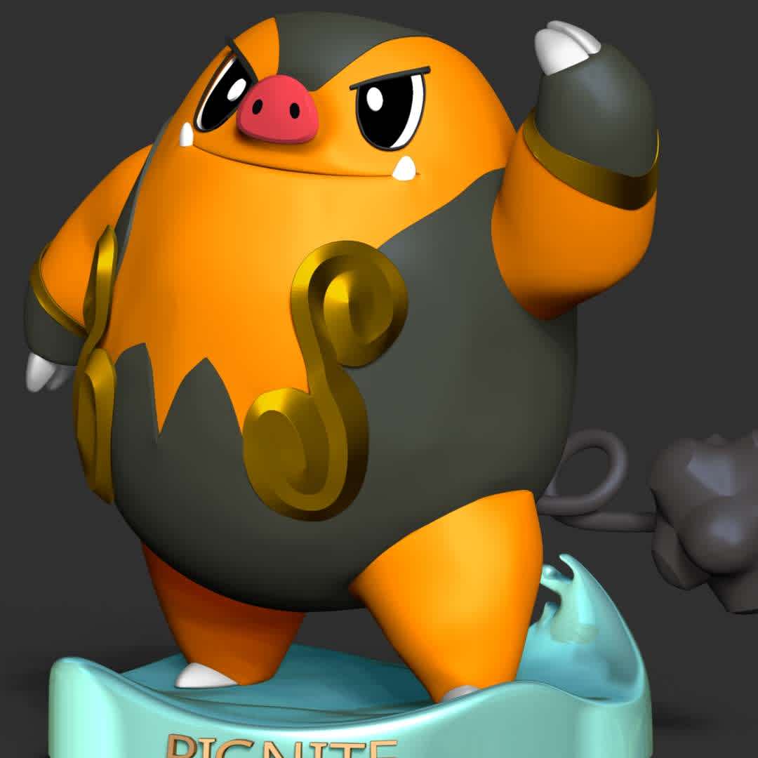 Pignite Pokemon - Pen/pencil Holder - With Pignite will help you keep your pens and pencils neat and tidy.

This model has a height of 18 cm.

When you purchase this model, you will own:

 - STL, OBJ file with 03 separated files (included key to connect parts) is ready for 3D printing.

 - Zbrush original files (ZTL) for you to customize as you like.

This is version 1.0 of this model.

Thanks for viewing! Hope you like it. - Os melhores arquivos para impressão 3D do mundo. Modelos stl divididos em partes para facilitar a impressão 3D. Todos os tipos de personagens, decoração, cosplay, próteses, peças. Qualidade na impressão 3D. Modelos 3D com preço acessível. Baixo custo. Compras coletivas de arquivos 3D.