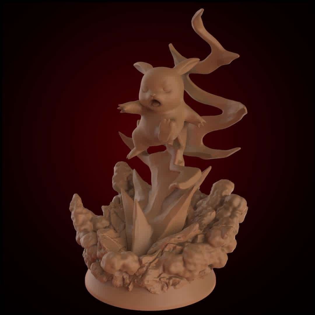 Pikachu - Modelo desenvolvido em live no canal Fazendo miniaturas https://youtu.be/zACwVcye3BM - The best files for 3D printing in the world. Stl models divided into parts to facilitate 3D printing. All kinds of characters, decoration, cosplay, prosthetics, pieces. Quality in 3D printing. Affordable 3D models. Low cost. Collective purchases of 3D files.