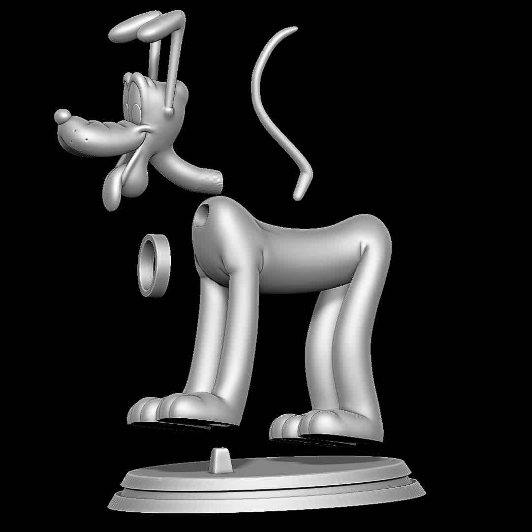 Pluto 3D print model - Classic one - The best files for 3D printing in the world. Stl models divided into parts to facilitate 3D printing. All kinds of characters, decoration, cosplay, prosthetics, pieces. Quality in 3D printing. Affordable 3D models. Low cost. Collective purchases of 3D files.