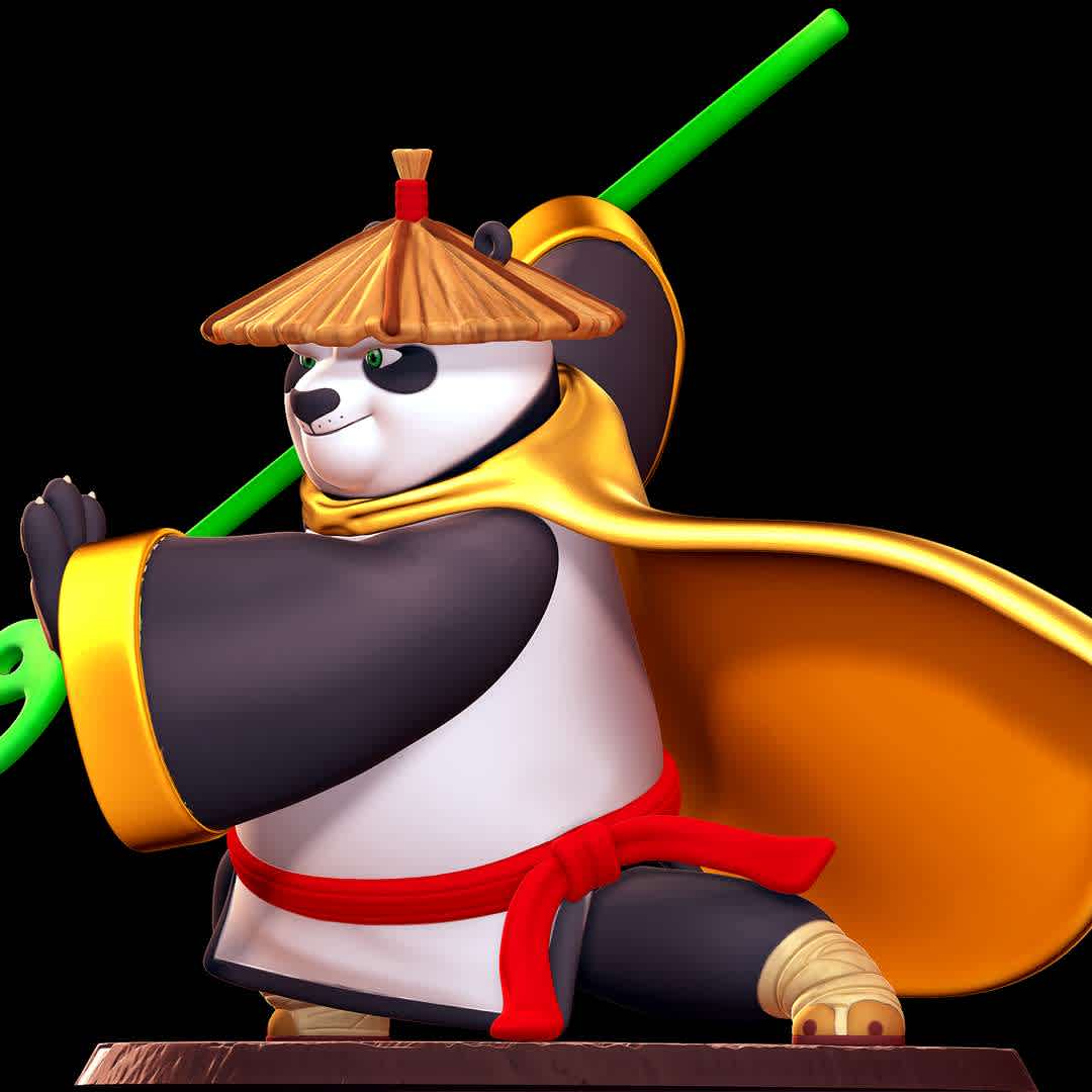 Po the Legendary Warrior - Kung Fu Panda - po from kung fu panda, with his legendary warrior clothes and oogway's staff.
 - The best files for 3D printing in the world. Stl models divided into parts to facilitate 3D printing. All kinds of characters, decoration, cosplay, prosthetics, pieces. Quality in 3D printing. Affordable 3D models. Low cost. Collective purchases of 3D files.