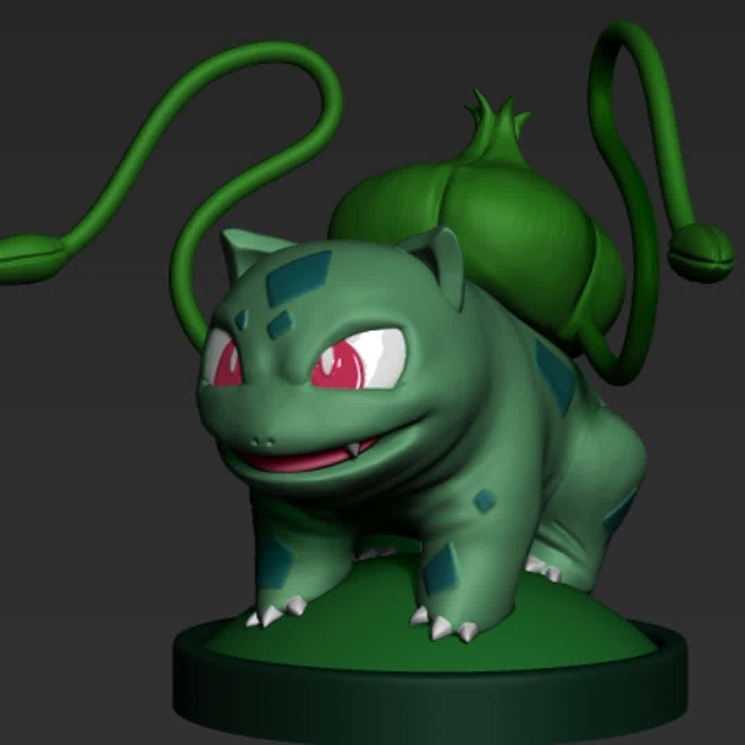 Pokémon Collection - Bulbasaur 001 - Kanto 3D model - This is the first of a big collection that I'm releasing here, the model is ready to print, wait for more models from the collection. - The best files for 3D printing in the world. Stl models divided into parts to facilitate 3D printing. All kinds of characters, decoration, cosplay, prosthetics, pieces. Quality in 3D printing. Affordable 3D models. Low cost. Collective purchases of 3D files.