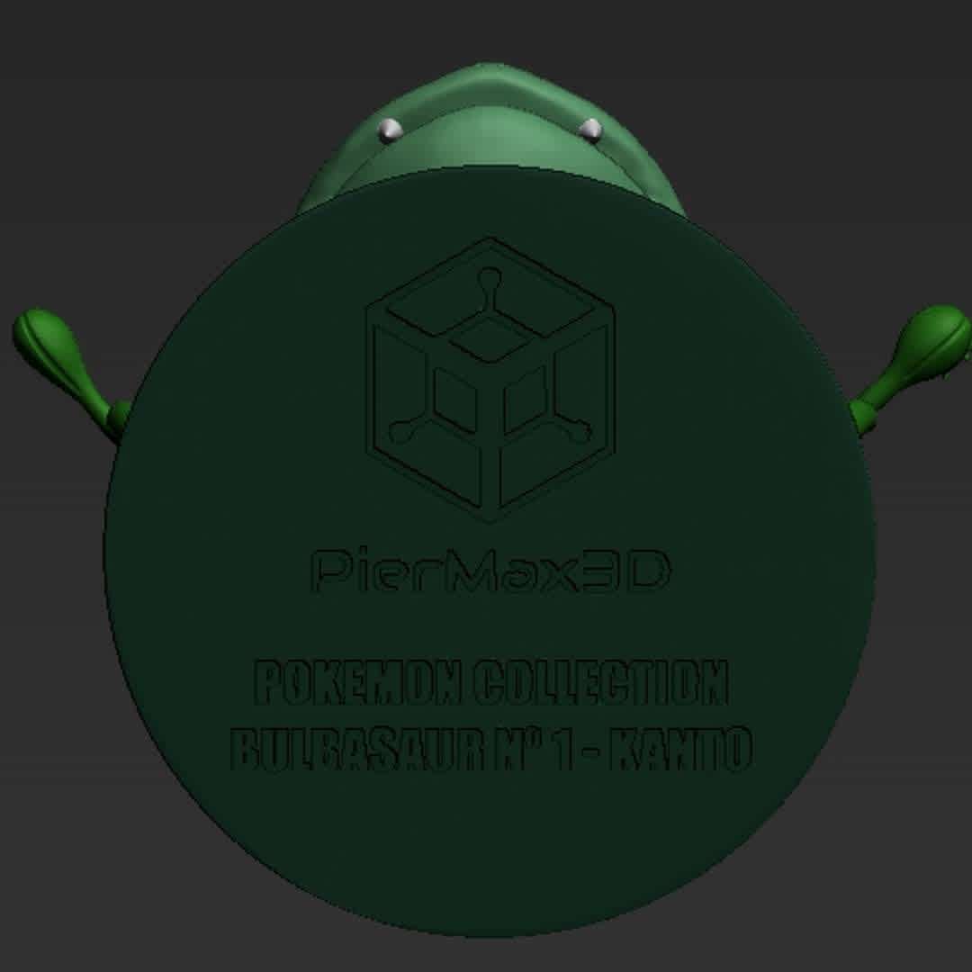 Pokémon Collection - Bulbasaur 001 - Kanto 3D model - This is the first of a big collection that I'm releasing here, the model is ready to print, wait for more models from the collection. - Los mejores archivos para impresión 3D del mundo. Modelos Stl divididos en partes para facilitar la impresión 3D. Todo tipo de personajes, decoración, cosplay, prótesis, piezas. Calidad en impresión 3D. Modelos 3D asequibles. Bajo costo. Compras colectivas de archivos 3D.