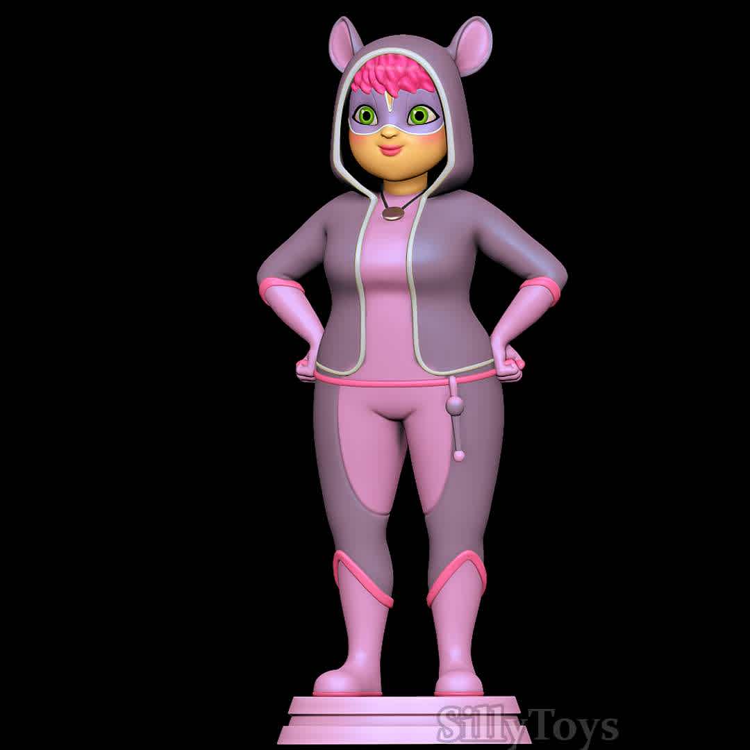 Polymouse - Miraculous Ladybug - Mouse heroine - Los mejores archivos para impresión 3D del mundo. Modelos Stl divididos en partes para facilitar la impresión 3D. Todo tipo de personajes, decoración, cosplay, prótesis, piezas. Calidad en impresión 3D. Modelos 3D asequibles. Bajo costo. Compras colectivas de archivos 3D.