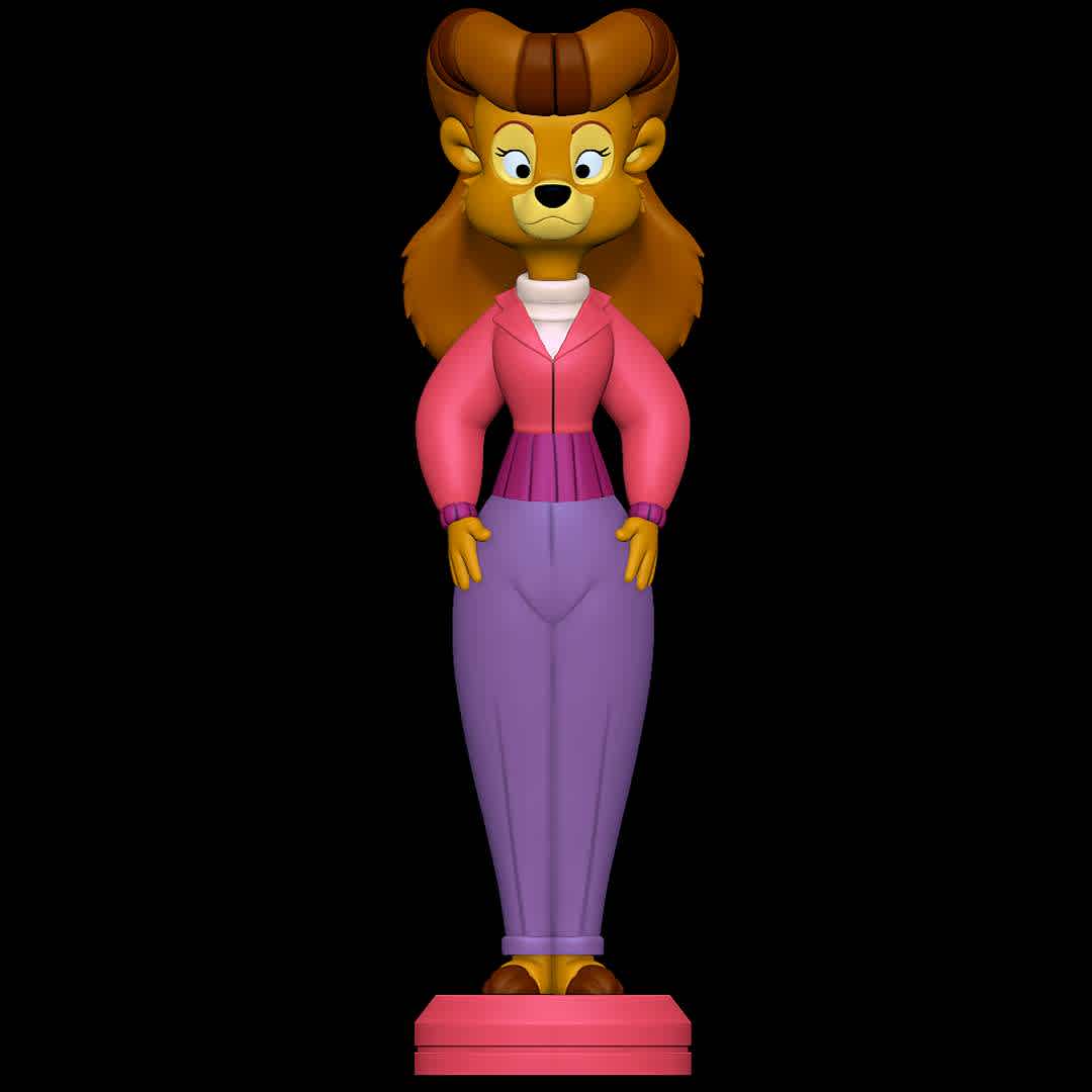 Rebecca Cunningham - TaleSpin - Good old Rebecca - Los mejores archivos para impresión 3D del mundo. Modelos Stl divididos en partes para facilitar la impresión 3D. Todo tipo de personajes, decoración, cosplay, prótesis, piezas. Calidad en impresión 3D. Modelos 3D asequibles. Bajo costo. Compras colectivas de archivos 3D.