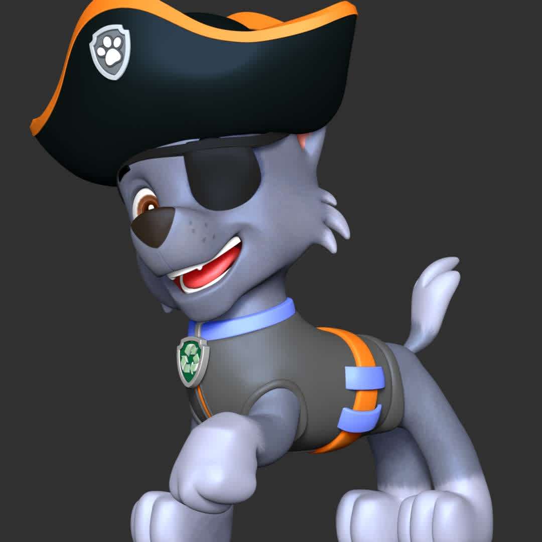 Rocky Halloween - Paw Patrol - These information of model:

**- The height of current model is 20 cm and you can free to scale it.**

**- Format files: STL, OBJ to supporting 3D printing.**

Please don't hesitate to contact me if you have any issues question. - Los mejores archivos para impresión 3D del mundo. Modelos Stl divididos en partes para facilitar la impresión 3D. Todo tipo de personajes, decoración, cosplay, prótesis, piezas. Calidad en impresión 3D. Modelos 3D asequibles. Bajo costo. Compras colectivas de archivos 3D.