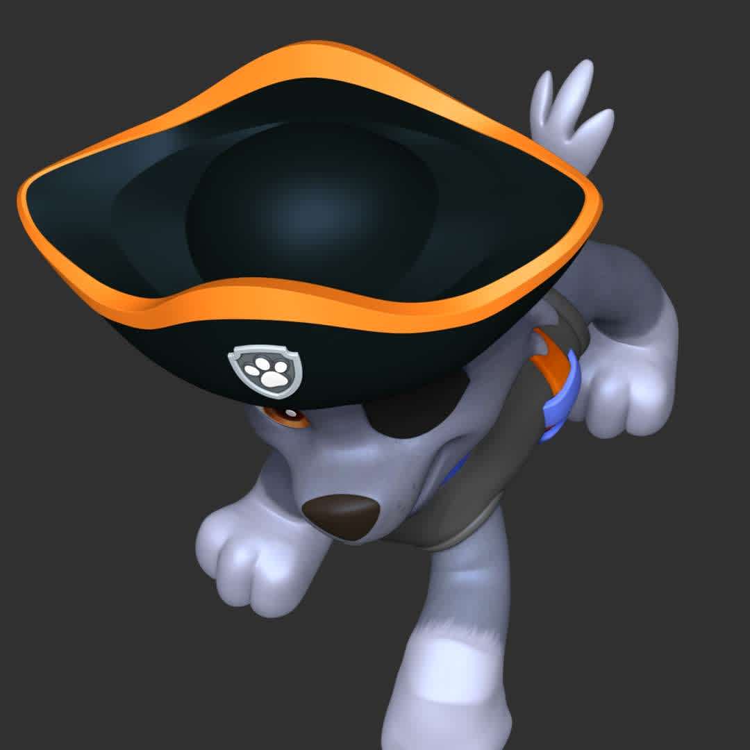 Rocky Halloween - Paw Patrol - These information of model:

**- The height of current model is 20 cm and you can free to scale it.**

**- Format files: STL, OBJ to supporting 3D printing.**

Please don't hesitate to contact me if you have any issues question. - The best files for 3D printing in the world. Stl models divided into parts to facilitate 3D printing. All kinds of characters, decoration, cosplay, prosthetics, pieces. Quality in 3D printing. Affordable 3D models. Low cost. Collective purchases of 3D files.