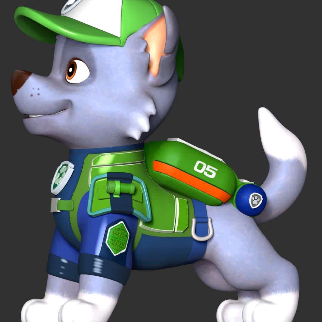 Rocky Recycler - PAW Patrol The Movie - These information of model:

**- The height of current model is 30 cm and you can free to scale it.**

**- Format files: STL, OBJ to supporting 3D printing.**

Please don't hesitate to contact me if you have any issues question. - The best files for 3D printing in the world. Stl models divided into parts to facilitate 3D printing. All kinds of characters, decoration, cosplay, prosthetics, pieces. Quality in 3D printing. Affordable 3D models. Low cost. Collective purchases of 3D files.