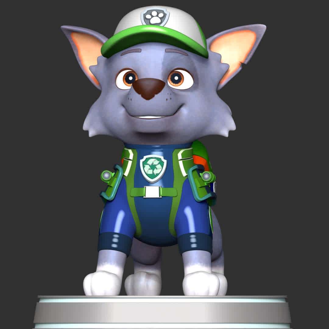 Rocky Recycler - PAW Patrol The Movie - These information of model:

**- The height of current model is 30 cm and you can free to scale it.**

**- Format files: STL, OBJ to supporting 3D printing.**

Please don't hesitate to contact me if you have any issues question. - The best files for 3D printing in the world. Stl models divided into parts to facilitate 3D printing. All kinds of characters, decoration, cosplay, prosthetics, pieces. Quality in 3D printing. Affordable 3D models. Low cost. Collective purchases of 3D files.