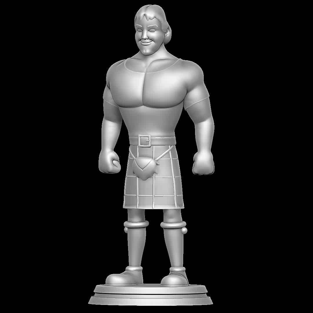 Roddy Piper  - Hulk Hogan's Rock 'n' Wrestling - Good old Roddy - The best files for 3D printing in the world. Stl models divided into parts to facilitate 3D printing. All kinds of characters, decoration, cosplay, prosthetics, pieces. Quality in 3D printing. Affordable 3D models. Low cost. Collective purchases of 3D files.