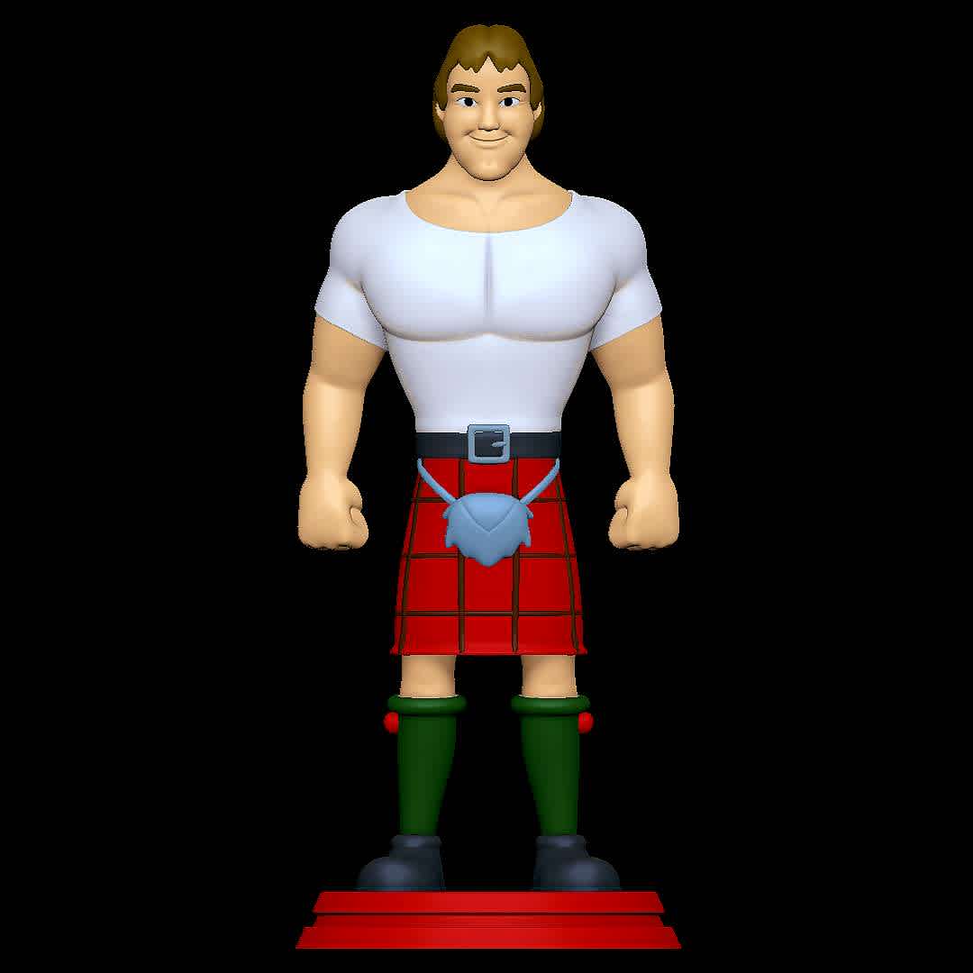 Roddy Piper  - Hulk Hogan's Rock 'n' Wrestling - Good old Roddy - The best files for 3D printing in the world. Stl models divided into parts to facilitate 3D printing. All kinds of characters, decoration, cosplay, prosthetics, pieces. Quality in 3D printing. Affordable 3D models. Low cost. Collective purchases of 3D files.