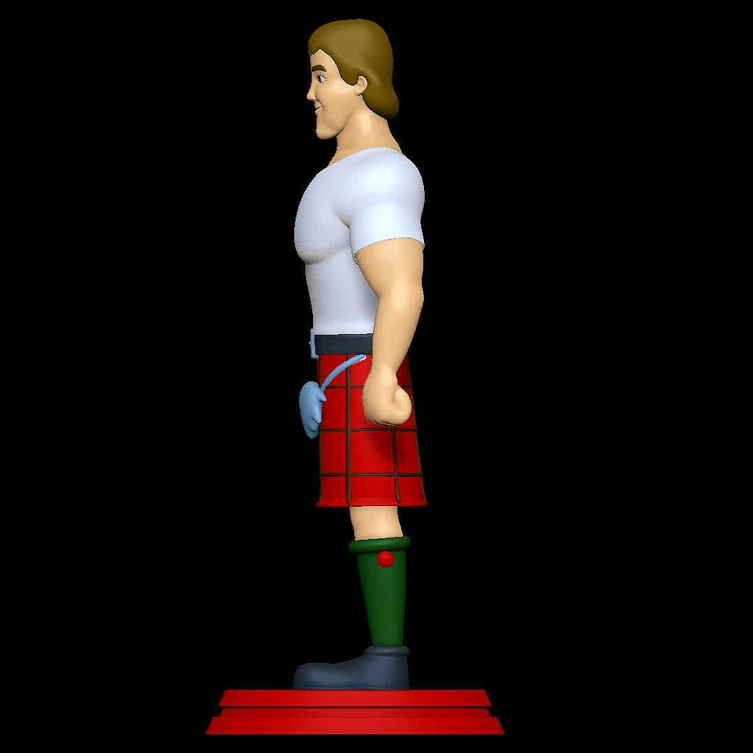 Roddy Piper  - Hulk Hogan's Rock 'n' Wrestling - Good old Roddy - The best files for 3D printing in the world. Stl models divided into parts to facilitate 3D printing. All kinds of characters, decoration, cosplay, prosthetics, pieces. Quality in 3D printing. Affordable 3D models. Low cost. Collective purchases of 3D files.