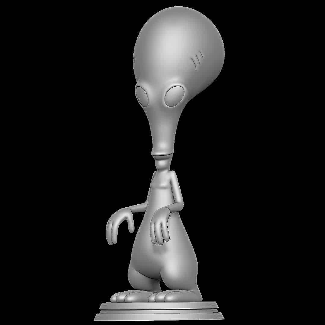 Roger - American Dad - Character from American Dad
 - Los mejores archivos para impresión 3D del mundo. Modelos Stl divididos en partes para facilitar la impresión 3D. Todo tipo de personajes, decoración, cosplay, prótesis, piezas. Calidad en impresión 3D. Modelos 3D asequibles. Bajo costo. Compras colectivas de archivos 3D.