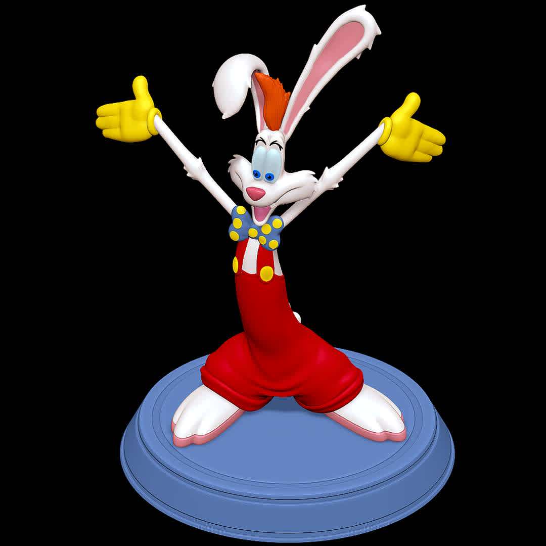 Roger Rabbit - Who Framed Roger Rabbit - classic - The best files for 3D printing in the world. Stl models divided into parts to facilitate 3D printing. All kinds of characters, decoration, cosplay, prosthetics, pieces. Quality in 3D printing. Affordable 3D models. Low cost. Collective purchases of 3D files.