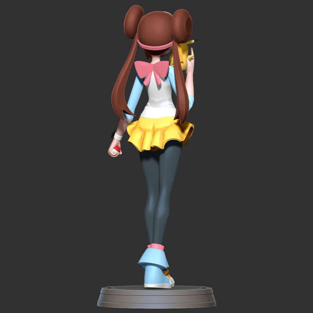 Rosa - Pokemon Masters Fanart  - Rosa is a character appearing in Pokémon Masters. She is a potential Rank-5 trainer. - Excerpt from Pokémon Wiki

Basic parameters:

- STL, OBJ format for 3D printing with 06 discrete objects
- ZTL format for Zbrush (version 2019.1.2 or later)
- Model height: 25cm
- Version:

+08th July, 2020: This version is 1.0

+05th Novermber, 2022: version 1.1 - Set the height for the model. Refine the model & Merge discrete parts together.

Thanks for your support. Hope you guys like her! - The best files for 3D printing in the world. Stl models divided into parts to facilitate 3D printing. All kinds of characters, decoration, cosplay, prosthetics, pieces. Quality in 3D printing. Affordable 3D models. Low cost. Collective purchases of 3D files.