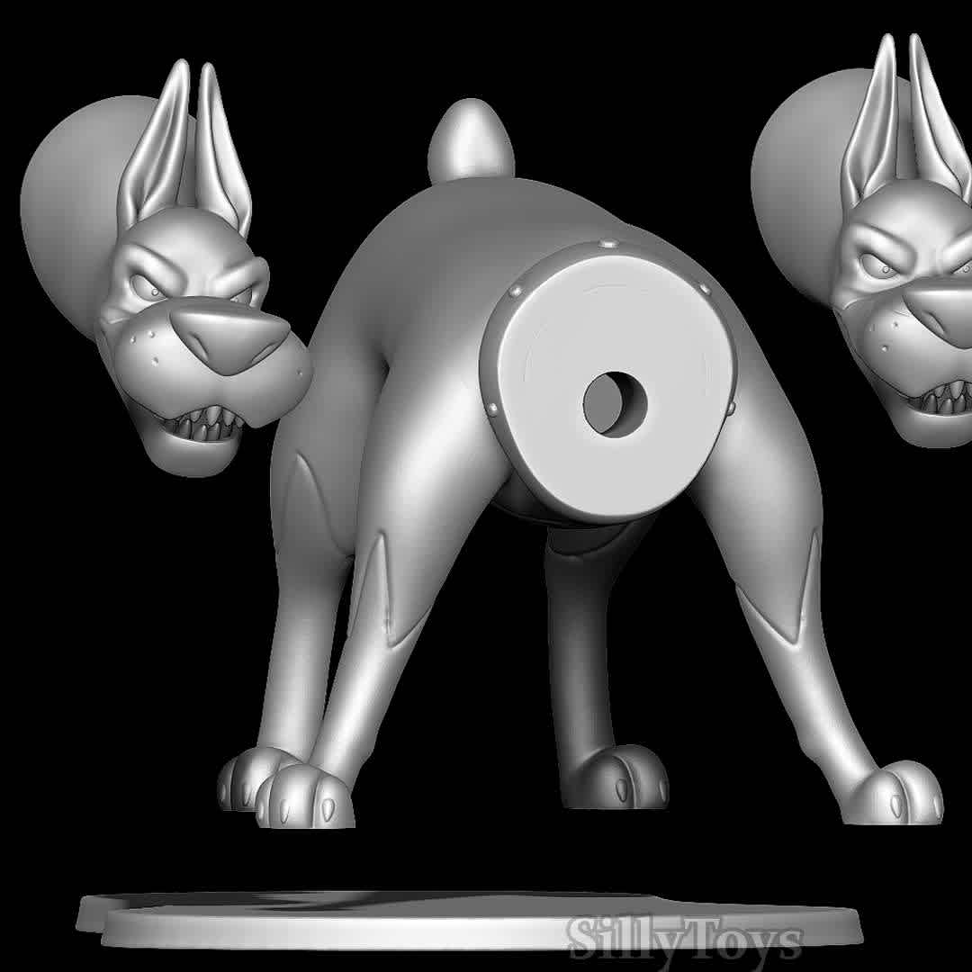 Roscoe and Desoto - Oliver & Company - Angry Dogs - The best files for 3D printing in the world. Stl models divided into parts to facilitate 3D printing. All kinds of characters, decoration, cosplay, prosthetics, pieces. Quality in 3D printing. Affordable 3D models. Low cost. Collective purchases of 3D files.