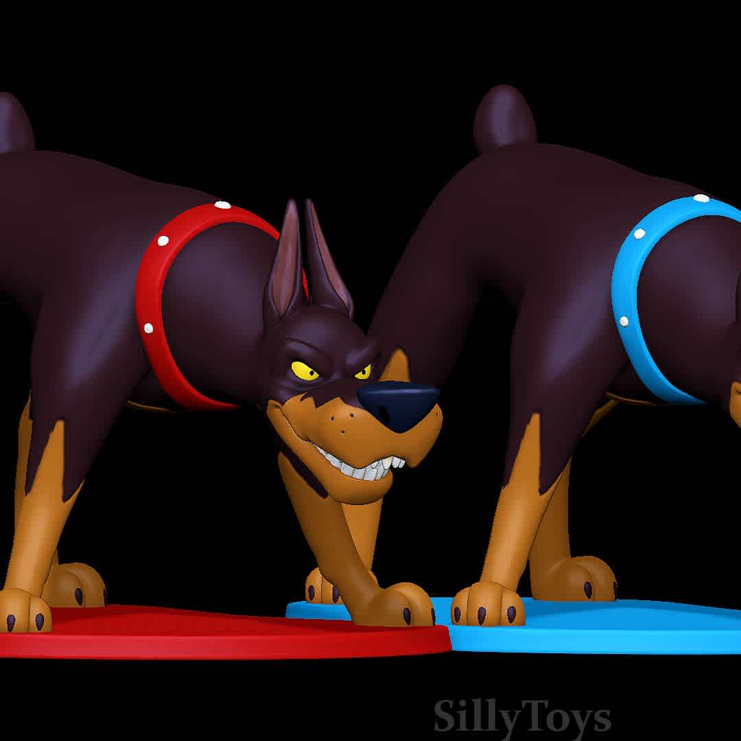 Roscoe and Desoto - Oliver & Company - Angry Dogs - Los mejores archivos para impresión 3D del mundo. Modelos Stl divididos en partes para facilitar la impresión 3D. Todo tipo de personajes, decoración, cosplay, prótesis, piezas. Calidad en impresión 3D. Modelos 3D asequibles. Bajo costo. Compras colectivas de archivos 3D.