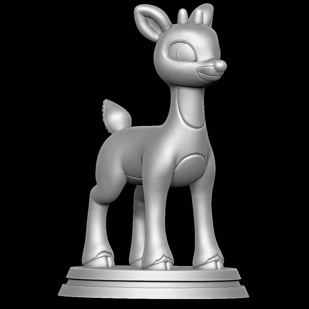 Rudolph the Red-Nosed Reindeer  - Rudolph the Red-Nosed Reindeer, Had a very shiny nose...
 - The best files for 3D printing in the world. Stl models divided into parts to facilitate 3D printing. All kinds of characters, decoration, cosplay, prosthetics, pieces. Quality in 3D printing. Affordable 3D models. Low cost. Collective purchases of 3D files.