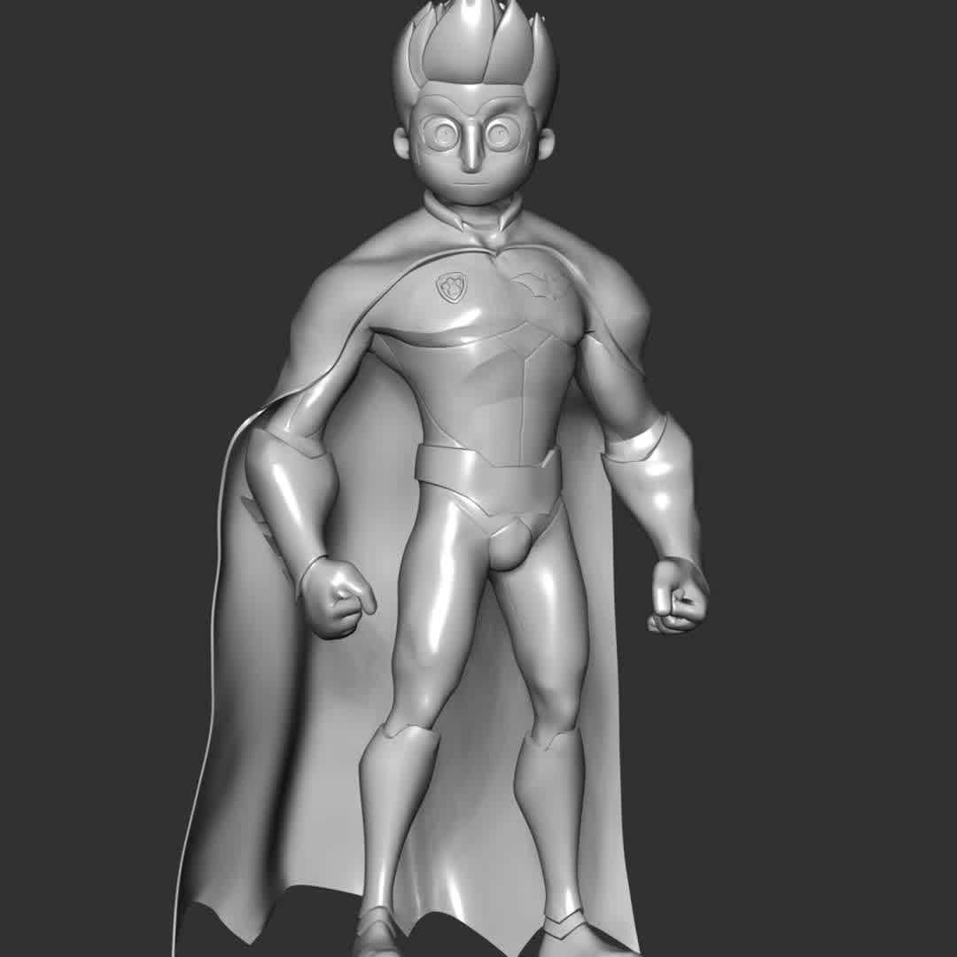 Ryder Halloween - Paw Patrol - These information of model:

**- The height of current model is 20 cm and you can free to scale it.**

**- Format files: STL, OBJ to supporting 3D printing.**

Please don't hesitate to contact me if you have any issues question. - The best files for 3D printing in the world. Stl models divided into parts to facilitate 3D printing. All kinds of characters, decoration, cosplay, prosthetics, pieces. Quality in 3D printing. Affordable 3D models. Low cost. Collective purchases of 3D files.