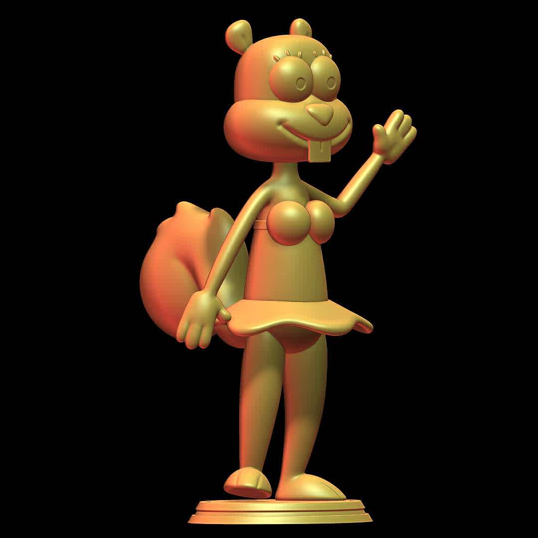 sandy cheeks - spongebob squarepants - sandy cheeks skirt version
 - The best files for 3D printing in the world. Stl models divided into parts to facilitate 3D printing. All kinds of characters, decoration, cosplay, prosthetics, pieces. Quality in 3D printing. Affordable 3D models. Low cost. Collective purchases of 3D files.