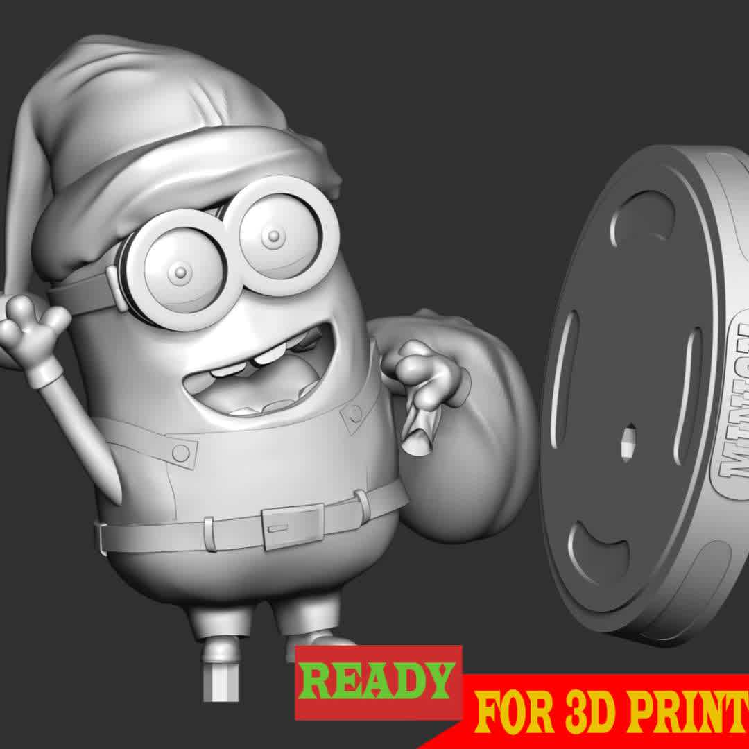 Santa Dave Minion - Dave is one of the Minions. Dave is a two-eyed and medium-sized minion with nice combed hair.

These information of this model:
- The model ready for 3D printing.
- The model current size is 20cm height, but you are free to scale it.
- Files format: STL, OBJ (included 02 separated files is ready for 3D printing). 
 - Also includes Zbrush original file (ZTL) for you to customize as you like.

Hope you like it.
If you have any questions please don't hesitate to contact me. I will respond you ASAP. - The best files for 3D printing in the world. Stl models divided into parts to facilitate 3D printing. All kinds of characters, decoration, cosplay, prosthetics, pieces. Quality in 3D printing. Affordable 3D models. Low cost. Collective purchases of 3D files.