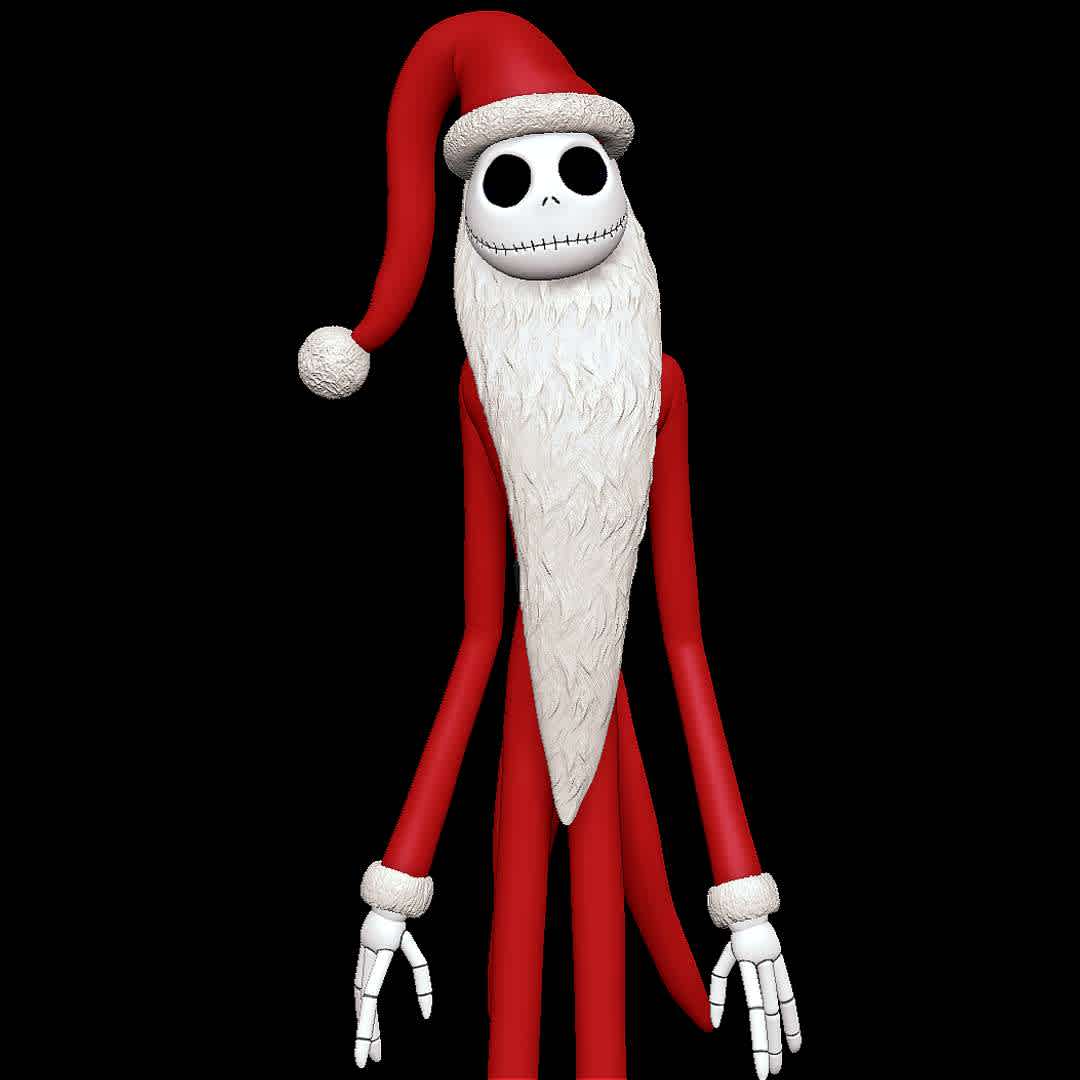 Santa Jack Skellington - Nightmare Before Christmas - Jack with Santa outfit
 - The best files for 3D printing in the world. Stl models divided into parts to facilitate 3D printing. All kinds of characters, decoration, cosplay, prosthetics, pieces. Quality in 3D printing. Affordable 3D models. Low cost. Collective purchases of 3D files.