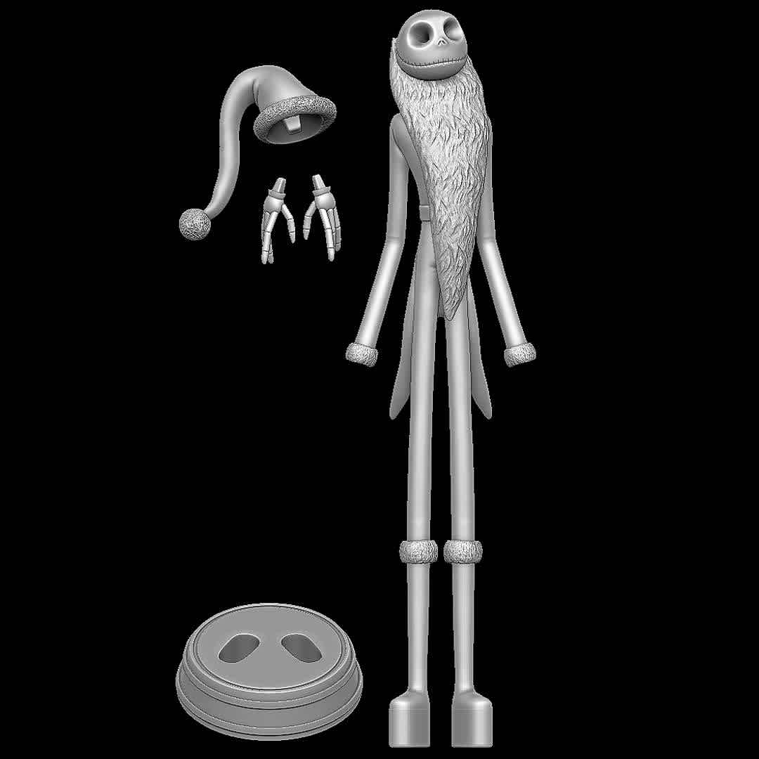 Santa Jack Skellington - Nightmare Before Christmas - Jack with Santa outfit
 - The best files for 3D printing in the world. Stl models divided into parts to facilitate 3D printing. All kinds of characters, decoration, cosplay, prosthetics, pieces. Quality in 3D printing. Affordable 3D models. Low cost. Collective purchases of 3D files.