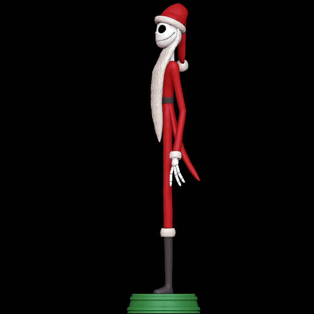 Santa Jack Skellington - Nightmare Before Christmas - Jack with Santa outfit
 - The best files for 3D printing in the world. Stl models divided into parts to facilitate 3D printing. All kinds of characters, decoration, cosplay, prosthetics, pieces. Quality in 3D printing. Affordable 3D models. Low cost. Collective purchases of 3D files.